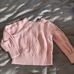 Gap Pink Cable Knit Sweater